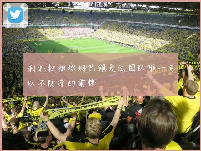 利扎拉祖称姆巴佩是法国队唯一可以不防守的前锋